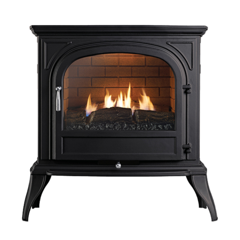 Pure Glow Novo 600 Flueless Gas Stove - Standard Door